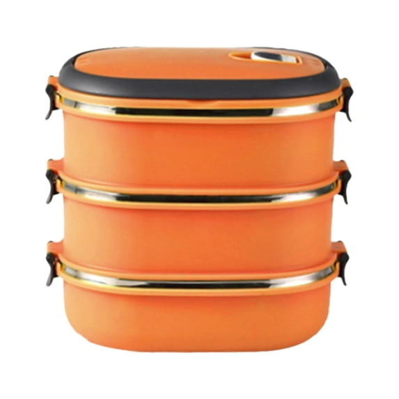 THHEIC Stainless Steel Thermal Lunch Box, Insulated Rectangular Food Container for Hot Meals, Portable for Outdoor, Camping, Picnic, Office, School
