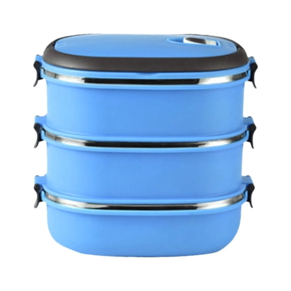 THHEIC Stainless Steel Thermal Lunch Box, Insulated Rectangular Food Container for Hot Meals, Portable for Outdoor, Camping, Picnic, Office, School