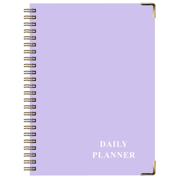 THHEIC Undated Daily Monthly Planner - A5 To Do List with Hourly Schedule, Hardcover Spiral Bound Daily Planner to Increase Focus, Stylish School/Office Supplies