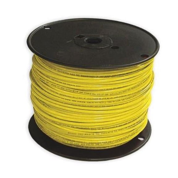 THHN Building Wire, Copper, 12 AWG, 1C, Yellow, Stranded, 500 ft 22969001