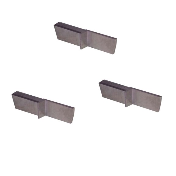 THINBIT 3 Pack LGPT045D5R 'L' Series, Uncoated Carbide, Parting Insert for Non-Ferrous Alloys, Aluminium and Plastic Without Interrupted Cuts