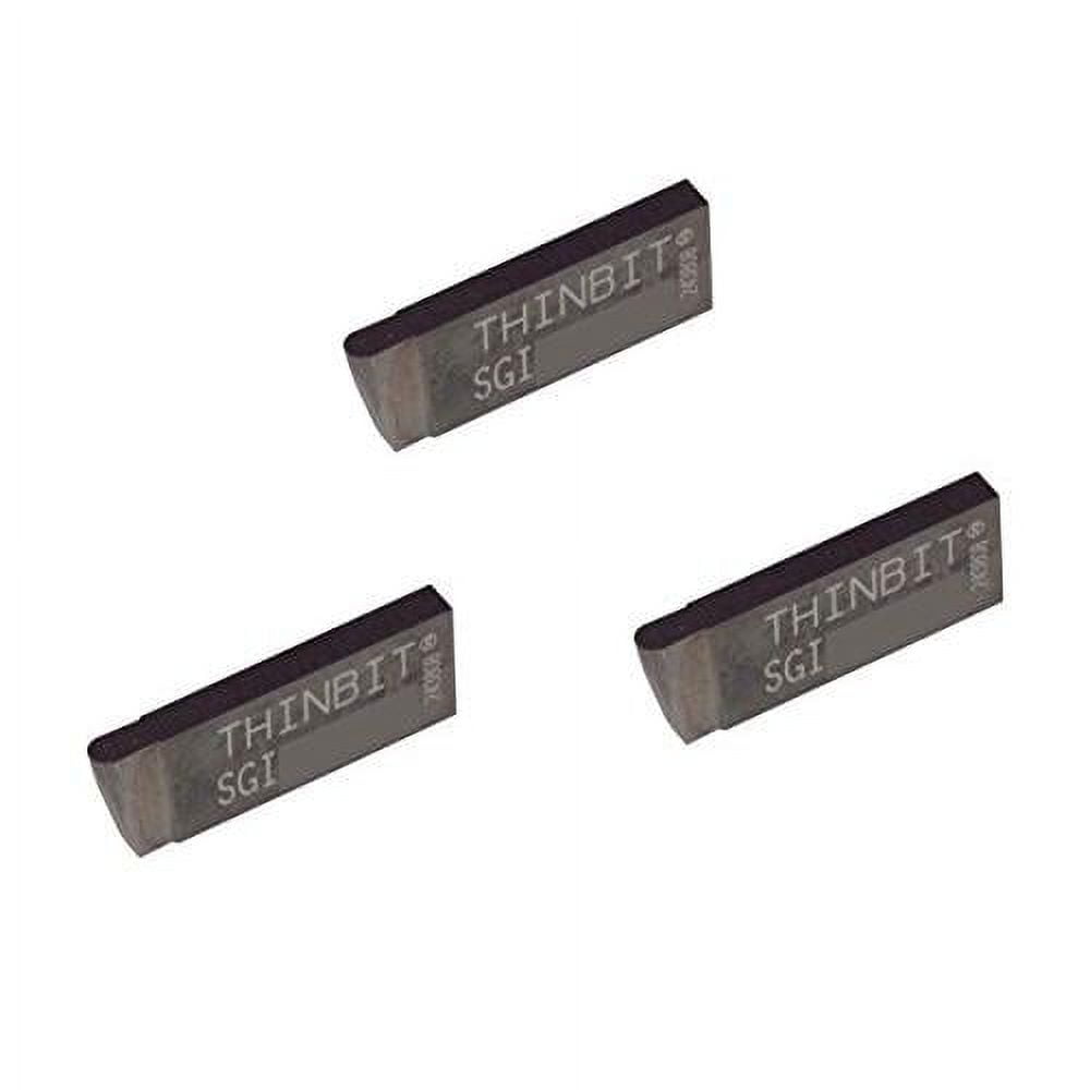 THINBIT 3 Pack SGI060D2FR 0.060" Width 0.100" Depth, Uncoated Carbide