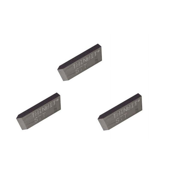 THINBIT 3 Pack STTD2 'S' Series, Uncoated Carbide, Threading Insert for 15 to 56 TPI in Steel, Cast Iron and Stainless Steel with Interrupted Cuts