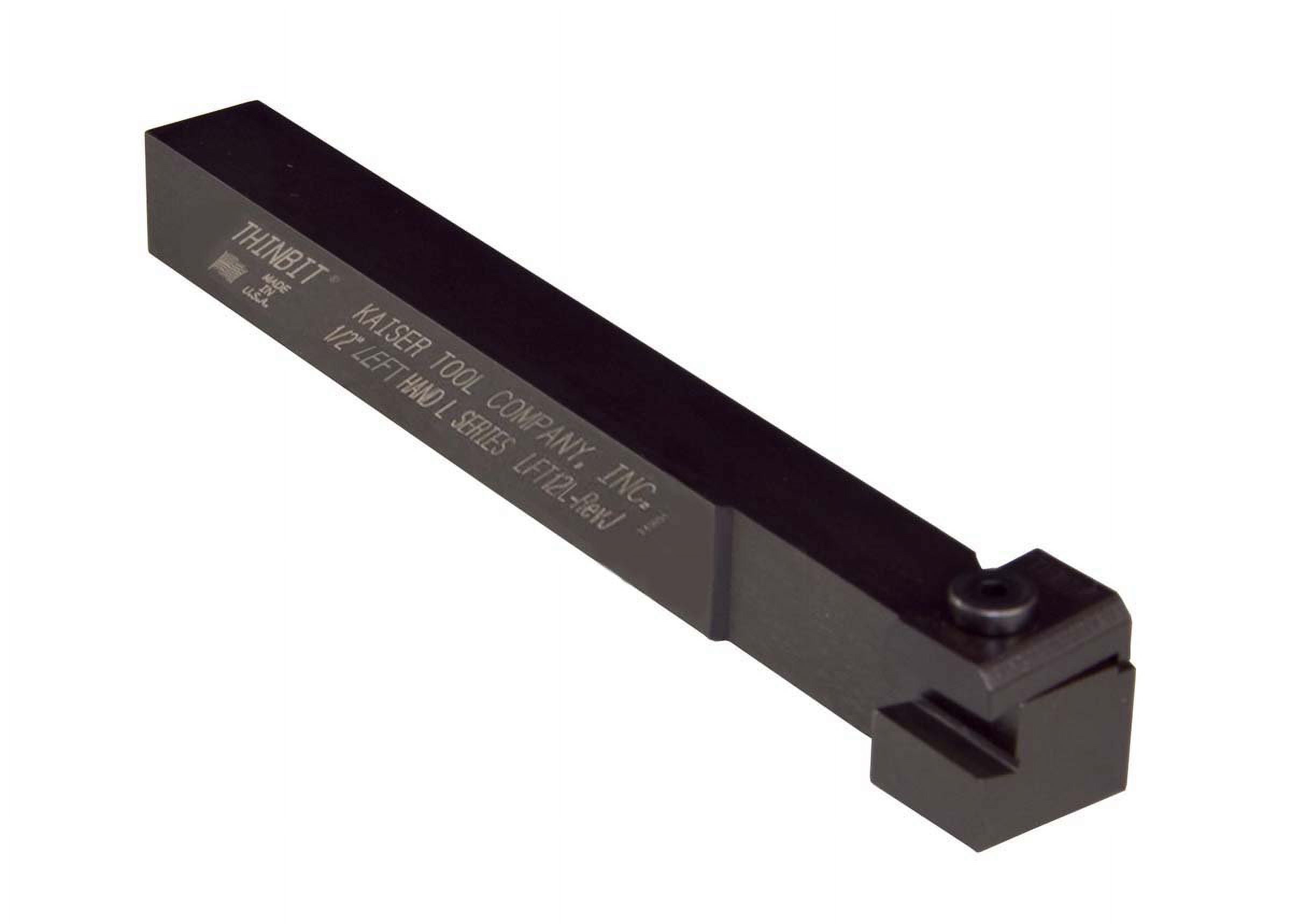THINBIT LFT12L 1/2" Left Hand, Straight, Flushtop Toolholder. Use With Grooving, Threading, Face