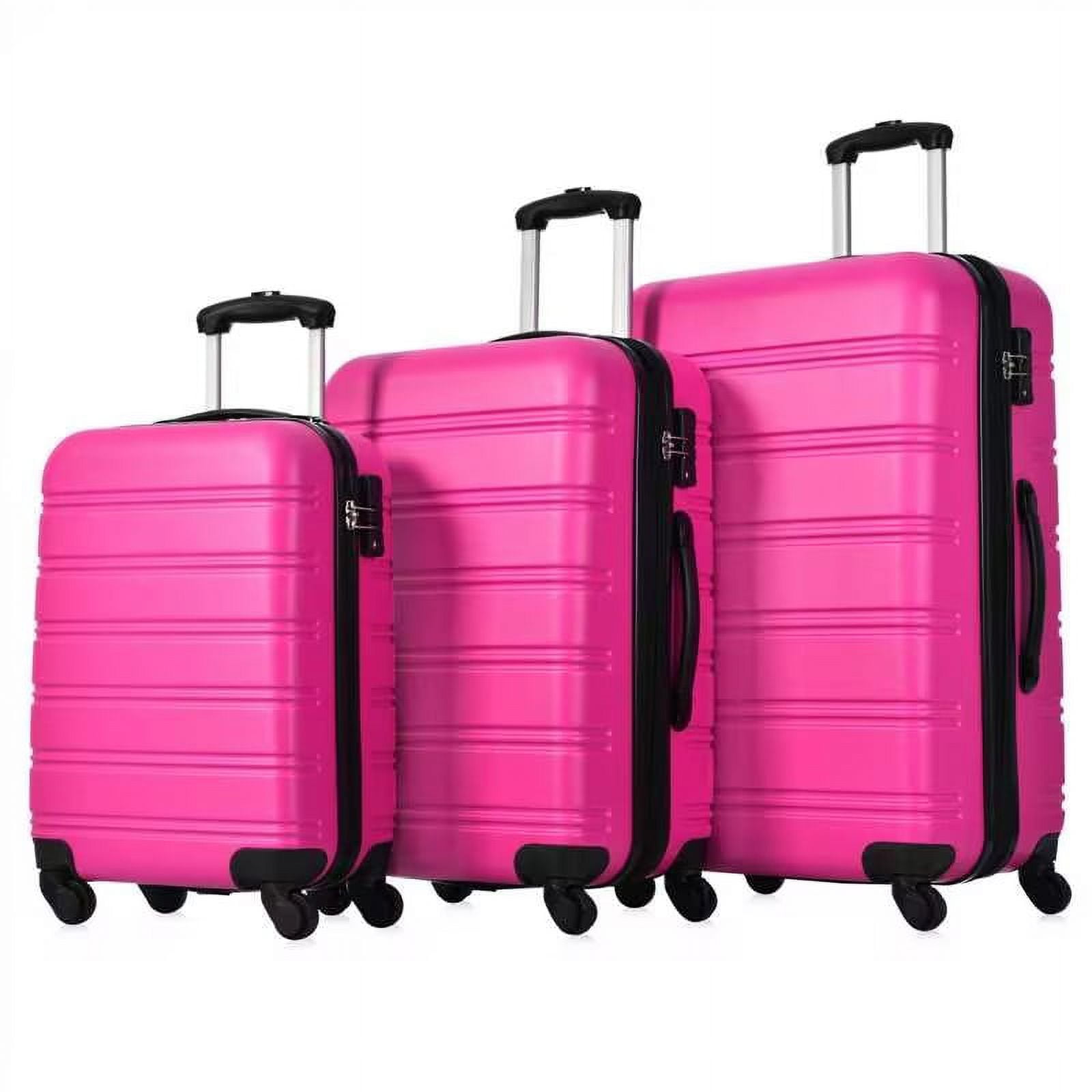 THINK 30,3 Piece Luggage Set Hardshell Expandable Suitcase with TSA
