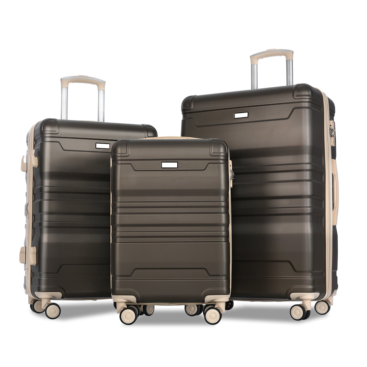 Harper ＆ Bright Designs Hardshell Luggage Sets 3 Pcs Spinner Suitcase with Wheels TSA Lock Lightweight 20''24''28'' 並行輸入品
