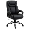 thumbnail image 1 of Harper & Bright Designs Big and Tall 400lbs Executive Office Chair with Wide Seat, Computer Desk Chair with High Back PU Leather Ergonomic Upholstery, Adjustable Height and Swivel Wheels, Black, 1 of 9