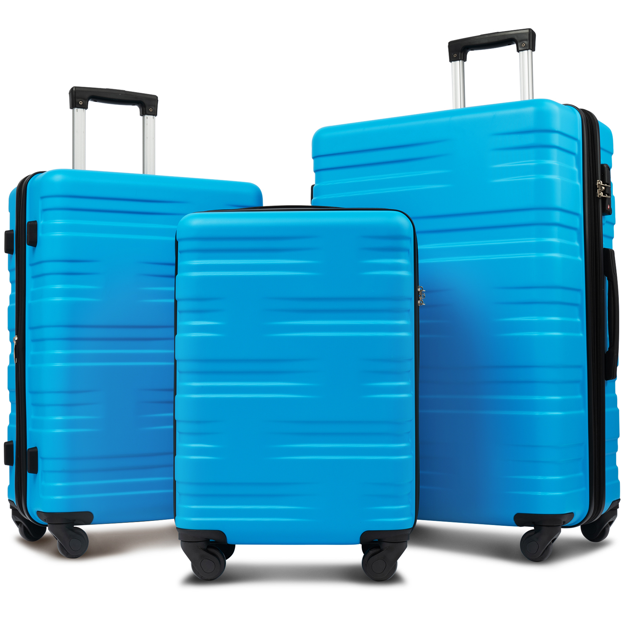THINK 30,Hardshell Luggage Set 3 Piece Lightweight Expanable Suitcase