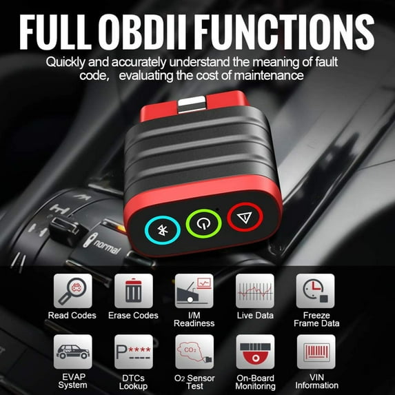 THINKCAR Bluetooth OBD2 Scanner Diagnostic Tool, OE Full-System Car Scanner for iOS & Android, Check Engine Light Fault Code Reader & Scan Tool for All 1996 & Newer Vehicles - THINKDIAG MINI