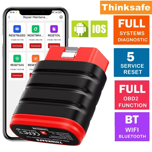 THINKCAR Thinksafe Bluetooth OBD2 Scanner Automotive Full System