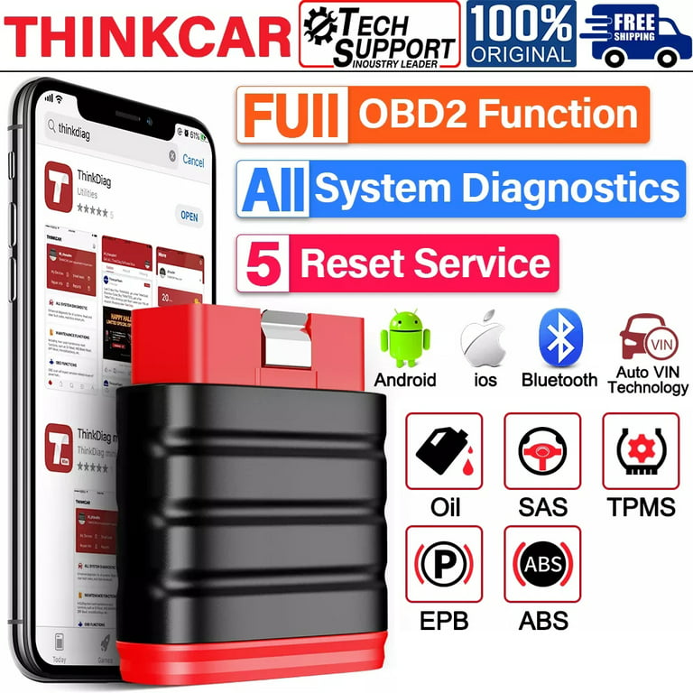 THINKCAR Thinksafe Bluetooth OBD2 Scanner Automotive Full System