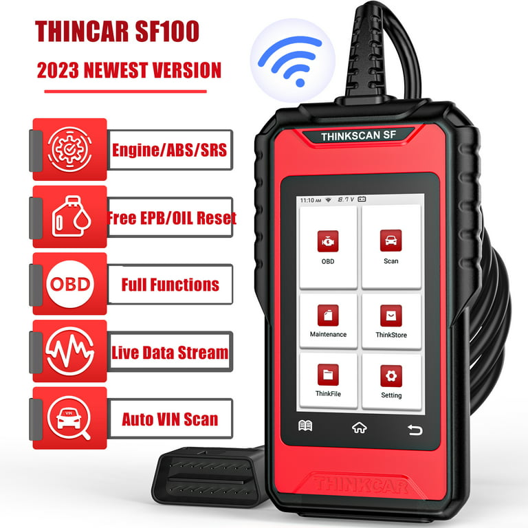 THINKCAR Thinkscan SF100 OBD2 Scanner for Engine ABS SRS System