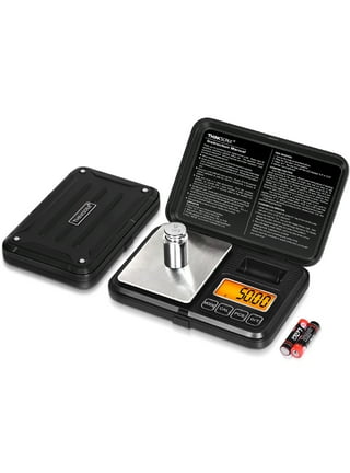 Digital Milligram Scale 10g-50g/ 0.001g, Portable Jewelry Scale, Powder  Scale, Micro Scale for Powder Medicine, Gold, Gem, Reloading, Calibration  Weight and Tweezers Included