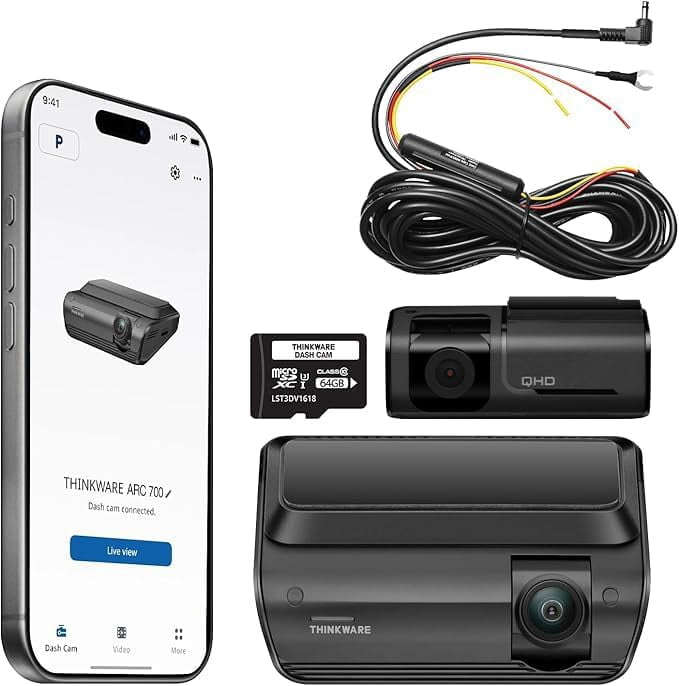 THINKWARE ARC700 4K HDR Dash Cam Front and Rear - 4K+2K Dual Dashboard ...