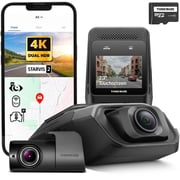 THINKWARE ARC800 Dash Cam 4K Front and 1080P Rear, STARVIS 2, Dual HDR, GPS, AI parking mode ready, LTE Compatible, 5GHz Wi-Fi, IPS touchscreen, Free 32GB card and hardwiring cable included