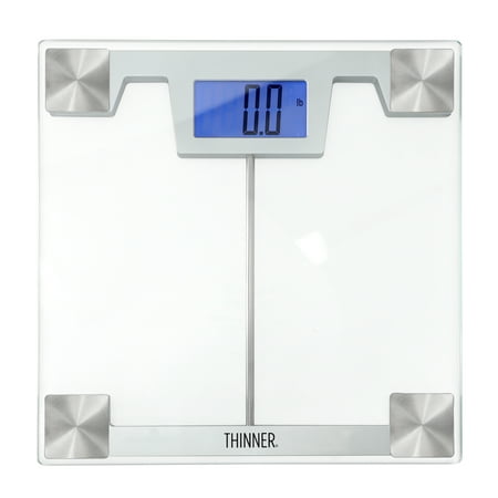 Conair Thinner Digital Glass Weight Scale in Silver