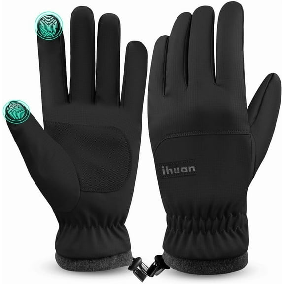 THINWAY Winter Waterproof Ski Gloves Men Women, Snow Warm Cycling Cold Weather, Driving Biking Running
