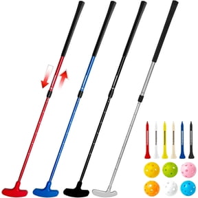 THIODOON Golf putters for Men and Women 4 Pack Two-Way Kids Putter Mini Golf Putter for Right or Left Handed Golfers Adjustable Length Golf Putter Suitable for Children, Teenagers and Adults