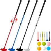 THIODOON Golf putters for Men and Women 4 Pack Two-Way Kids Putter Mini Golf Putter for Right or Left Handed Golfers Adjustable Length Golf Putter Suitable for Children, Teenagers and Adults