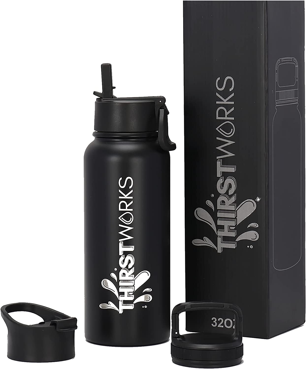 Hydraflow Hybrid Triple Wall Vacuum Insulated Bottle with Flip Straw