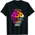 thumbnail image 1 of THIS IS MY PICKLEBALL WINNING PICKLEBALL SHIRT Womens T-Shirt Black Medium, 1 of 5