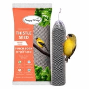 Happy Wings Nyjer/Thistle Seeds Wild Bird Food 14 Ounce | Prefilled Sock | No Grow Seed I Bird Seeds for Wild Birds
