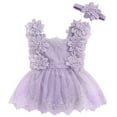 thumbnail image 1 of THJRPQJFD Baby Girl Jumpsuit Baby Girl Baby Coveralls Summer Clothes Lace Romper Skirt Dress Outfits Sleeveless Flower Outfit Charming Summer Look 3t Boys Clothes, 1 of 9