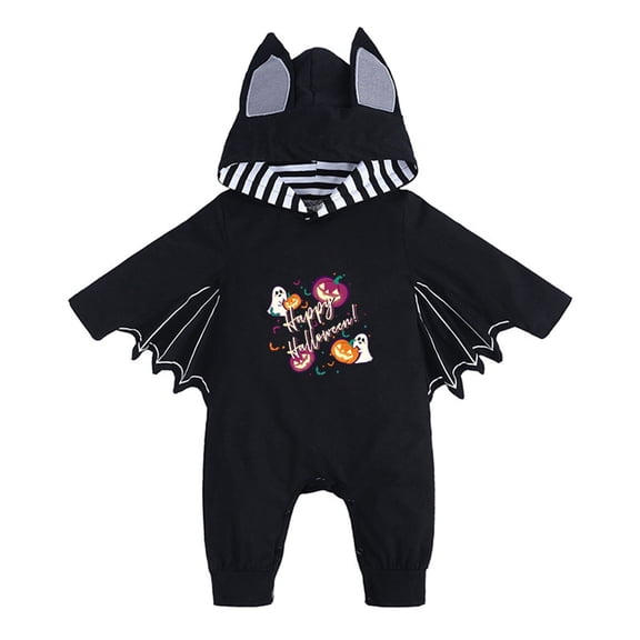 THJRPQJFD Baby Girl Romper Newborn Halloween Onesie Fall Onesies Baby Boy Christmas Outfits Boys Size 10 Clothes 6-12 Month Girl Clothes Newborn Baby, Black 0-3 Months