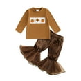 thumbnail image 1 of THJRPQJFD Baby Thanksgiving Outfit Girl Toddler Boy Outfit Halloween Overalls Onesie Infant Clothes Girls 0-3 Months Kids Clothes Boys Size 10-12, Coffee 12-18 Months, 1 of 5