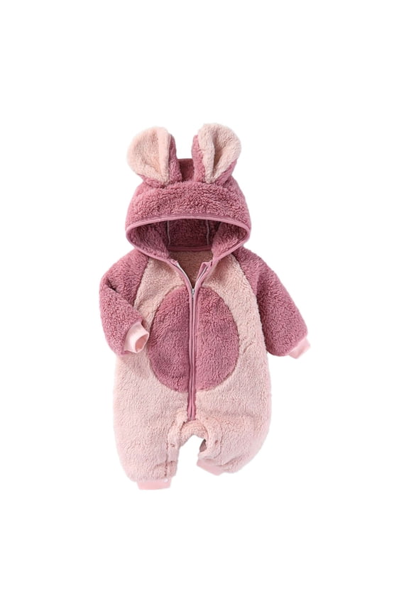 Baby Warm Suit Furry Baby Onesies for Kids Fuzzy Suit Outfits Adorable Cartoon Hoodies Unisex Cute Garment 10 Year Old Girl Clothes Baby Clothes Unisex
