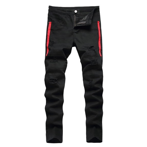 THJRPQJFD Baggy Jeans for Toddler Boys Low Rise Wide Leg Jeans Toddler Boy Sweatpants Warm Workout Clothes for Boys 4-6 Baby Boy Clothes 12 Months, Black 11-12 Years