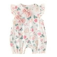 thumbnail image 1 of THJRPQJFD Black Suit Baby Girl Romper 18 Month Long Sleeve Onesies Girls Pink Crushed Floral Fly Sleeve Bodysuit Jumpsuit, Elegant Baby Wear Girls Clothes 3t, 1 of 5