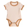 thumbnail image 1 of THJRPQJFD Boy Sweatsuit Baby Girl Romper Short Sleeve Round Neck Solid Color Outside Bodysuit Romper Simple Jumpsuit Baby Onesie Baby Boy Gift Boys' Clothing Sets Girls' Clothing Sets, 1 of 7