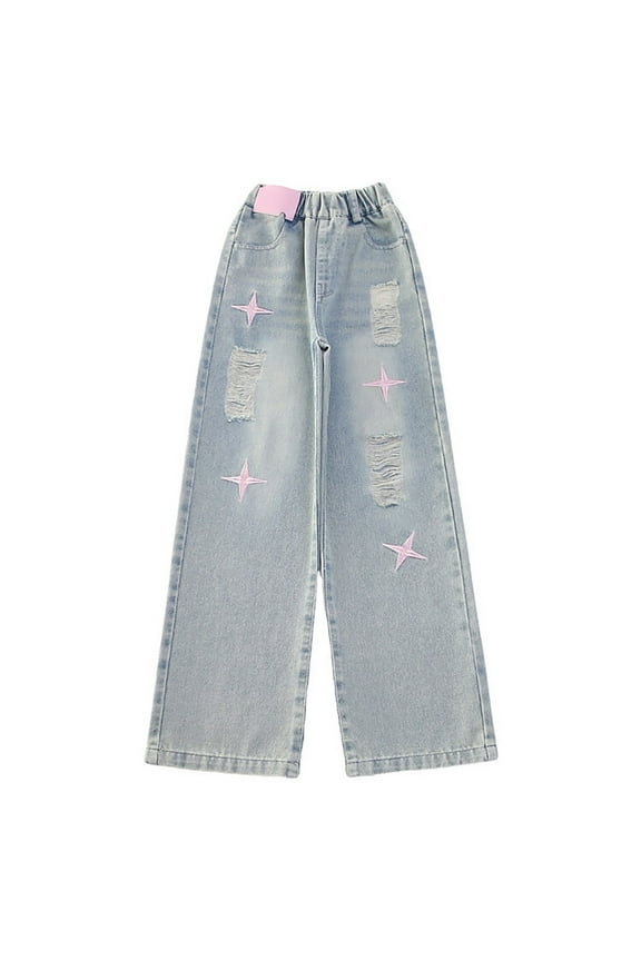 Buckle Jeans Stretch Jeans Sweatpants Kids 4t Clothes Yoga Clothes Preppy Teen Clothes Cute Clothes for Girls 9-10 Teens Girls Trendy Clothes 18 Month Clothes Girl Size 4t Girls Clothes