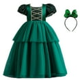 thumbnail image 1 of THJRPQJFD Formal Long Dress Girls Christmas Dress 14-16 Green Girls Teen Girl Christmas Santa Baby Outfit Christmas Outfit Baby Shower Outfit, Green 13-14 Years, 1 of 9