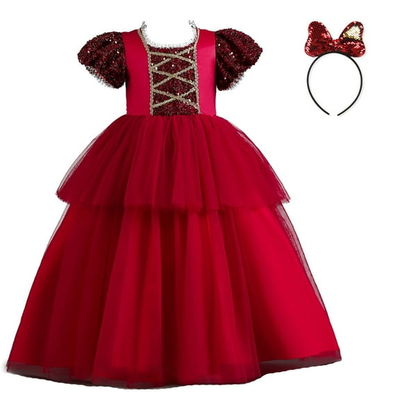 THJRPQJFD Formal Long Dress Girls Christmas Dress 14-16 Green Girls Teen Girl Christmas Santa Baby Outfit Christmas Outfit Baby Shower Outfit, Red 13-14 Years