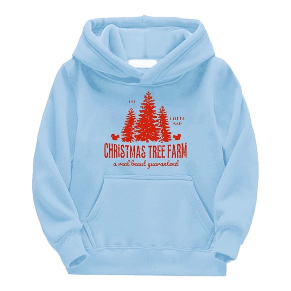 THJRPQJFD Funny Santa Shirts Crop Top Sweatshirt Cherry Top Boys Clothes Size 5 6 Month Baby Girl Clothes Cute Clothes for Teen Girls Winter Clothes, Sky Blue 7-8 Years