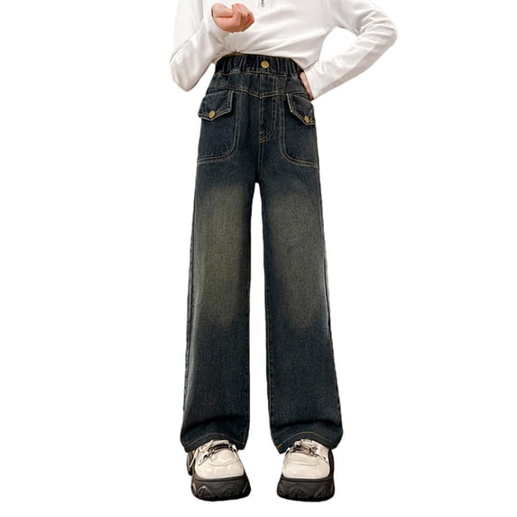 THJRPQJFD Girls Jeans Size 10-12 Jeans Para Mujer Pantalones Para El Frío De Mujer Clothes for 13 Year Old Girls 3 Year Girl Clothes Workout Clothes Girls Clothes Size 12 Gymnastics Clothes