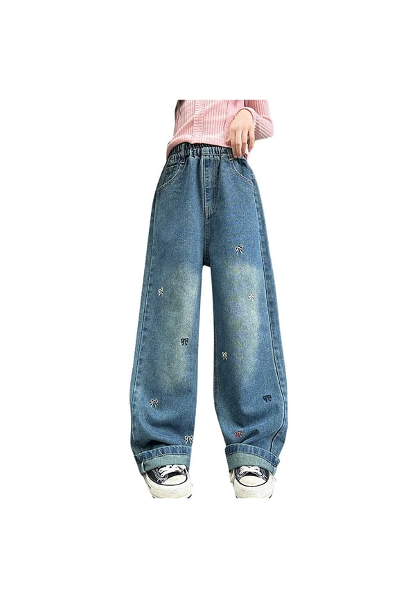 Girls Jeans Size 7 Plus Size Stretch Jeans Cargo Pants Girls 6t Clothes Preppy Clothes for Girls 10-12 Toddler Summer Clothes Girls Clothes Size 14-16 Youth Girls Athletic Clothes