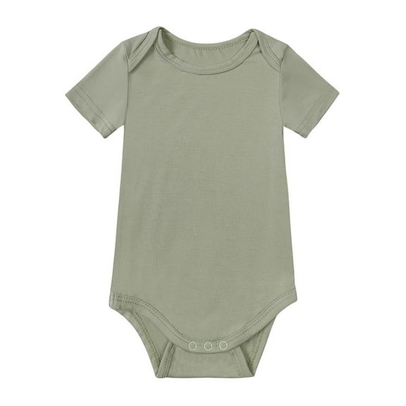 THJRPQJFD Girls Jogging Suits Baby Fiber Onesie for Boys Pure Color Short Sleeved Comfortable Clothes for Babies Clothes for Kids 4t Clothes For Boys