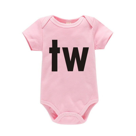 THJRPQJFD Kids Bodysuit Cute Baby Crawler Toddler Coveralls Twin Alphabet Print Pure Cotton Jumpsuit Infant Girl Gifts 3t Boys Clothes Baby Boy Gifts 3-6 Months Gender Neutral Baby Clothes