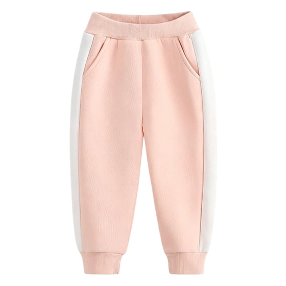 THJRPQJFD Kids Boys Stripe Track Pant Cute Joggers Pants Elastic Waist Athletic Trousers Hiking Pants Pull On Sweatpants Running Trousers with Pockets