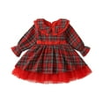 thumbnail image 1 of THJRPQJFD Red Cocktail Dress 5t Christmas Dress Christmas Church Dress Teen Girls 14/16 Girls Clothes Girls Thanksgiving Outfit Size 8 Girls Outfit, Red 1-2 Years, 1 of 9