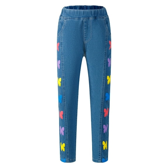 THJRPQJFD Straight Jeans Brown Jeans Low Rise Skinny Jeans Flare Pants Toddler Girl Clothes 2t Xmas Gifts 14/16 Boys Clothes, Blue 6-7 Years