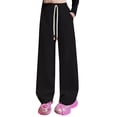 thumbnail image 1 of THJRPQJFD Sweatpant Jeans Training Pants Teen Girl Sweatpants Long Pants Girls Plaid Pants Stretchy Work Pants 4t Clothes for Girls, Black 11-12 Years, 1 of 7
