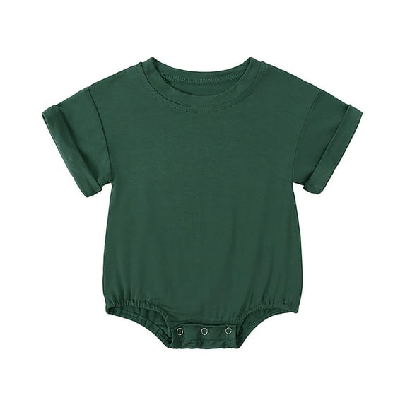 THJRPQJFD Sweatsuit Boys Fiber Baby Clothing 6-9 Month Onesies Summer Lightweight Short Sleeved Crawling Clothes with Candy Hues Baby Girl Gifts 6 Year Old Girl Clothes Gifts For Toddlers