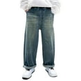 thumbnail image 1 of THJRPQJFD Tall Jeans Cargo Jeans Boys Jeans Size 5 Sweatpants Boys 14-16 Boy Clothes 12-18 Months Boys Clothes Size 6-7 Kid Clothes, Blue 11-12 Years, 1 of 9