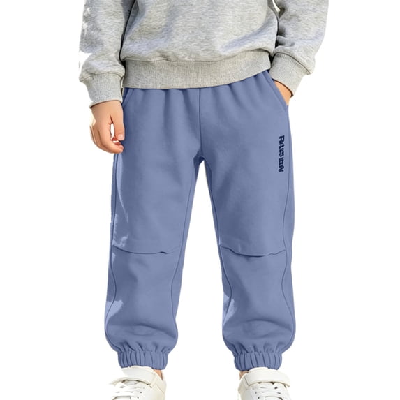 THJRPQJFD Toddler Boys Active Jogger Pants Pull-on Sweat Pants Kids Cotton Cute Baggy Sweatpants Casual Joggers School Jogging Bottoms with Pockets