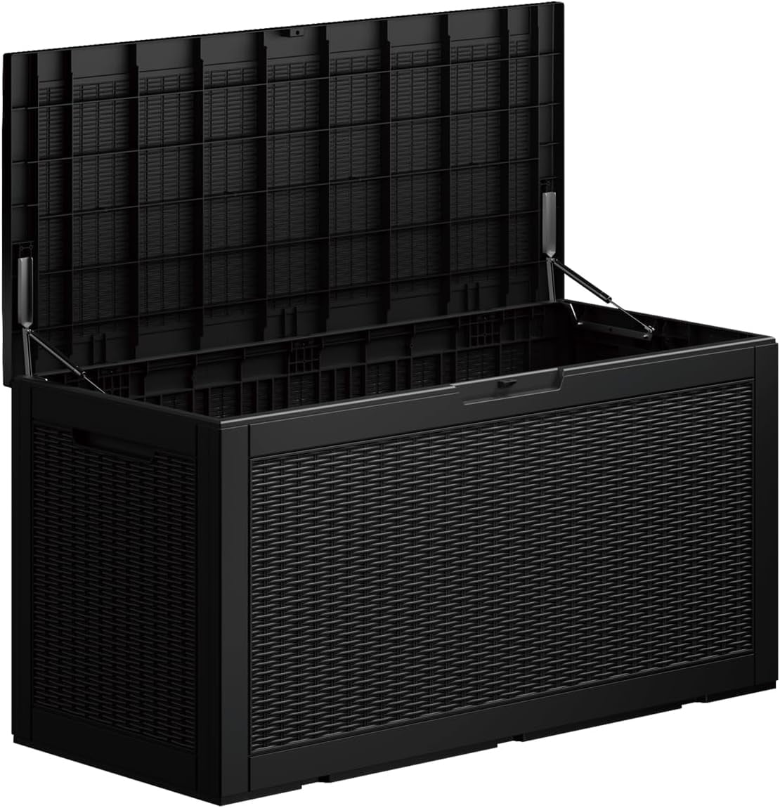 THJTDH 100 Gallon Waterproof Deck Box - Lockable Resin Storage ...