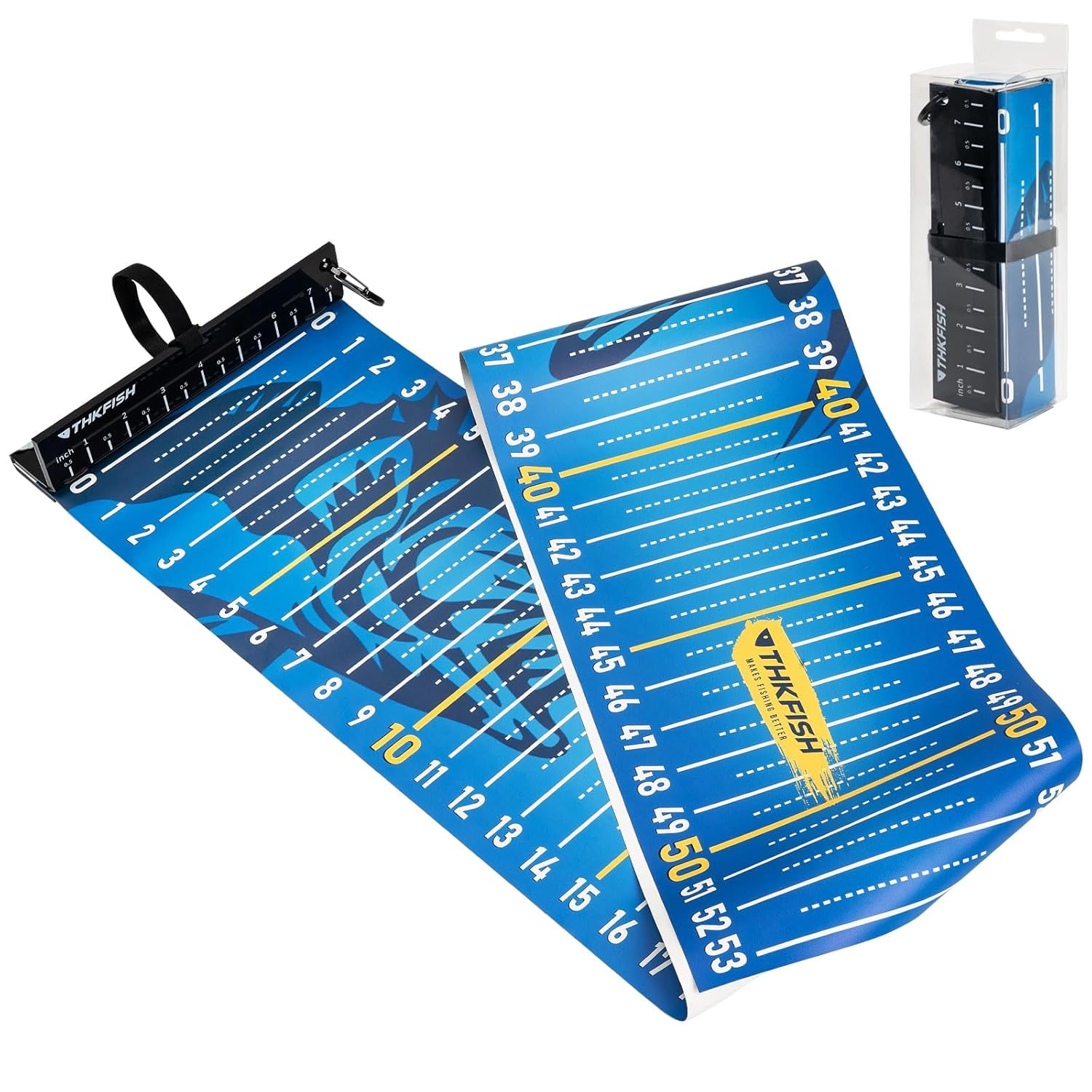 THKFISH 53in Fish Ruler with Measuring Board, Portable Waterproof ...